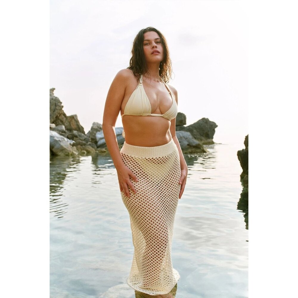 Monday Swimwear Crochet Maxi Skirt View 2